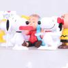 Adorable 12pcs Peanuts Charlie Brown Snoopy Lucy Franklin Figure Cake Topper Set