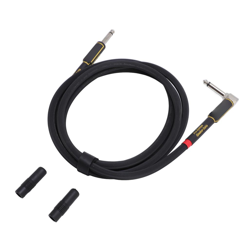 Gitarrenkabel 6,6FT 1/4 Zoll Doppelte Abschirmung Winkel auf Gerade Instrumentenkabel für Lautsprecher