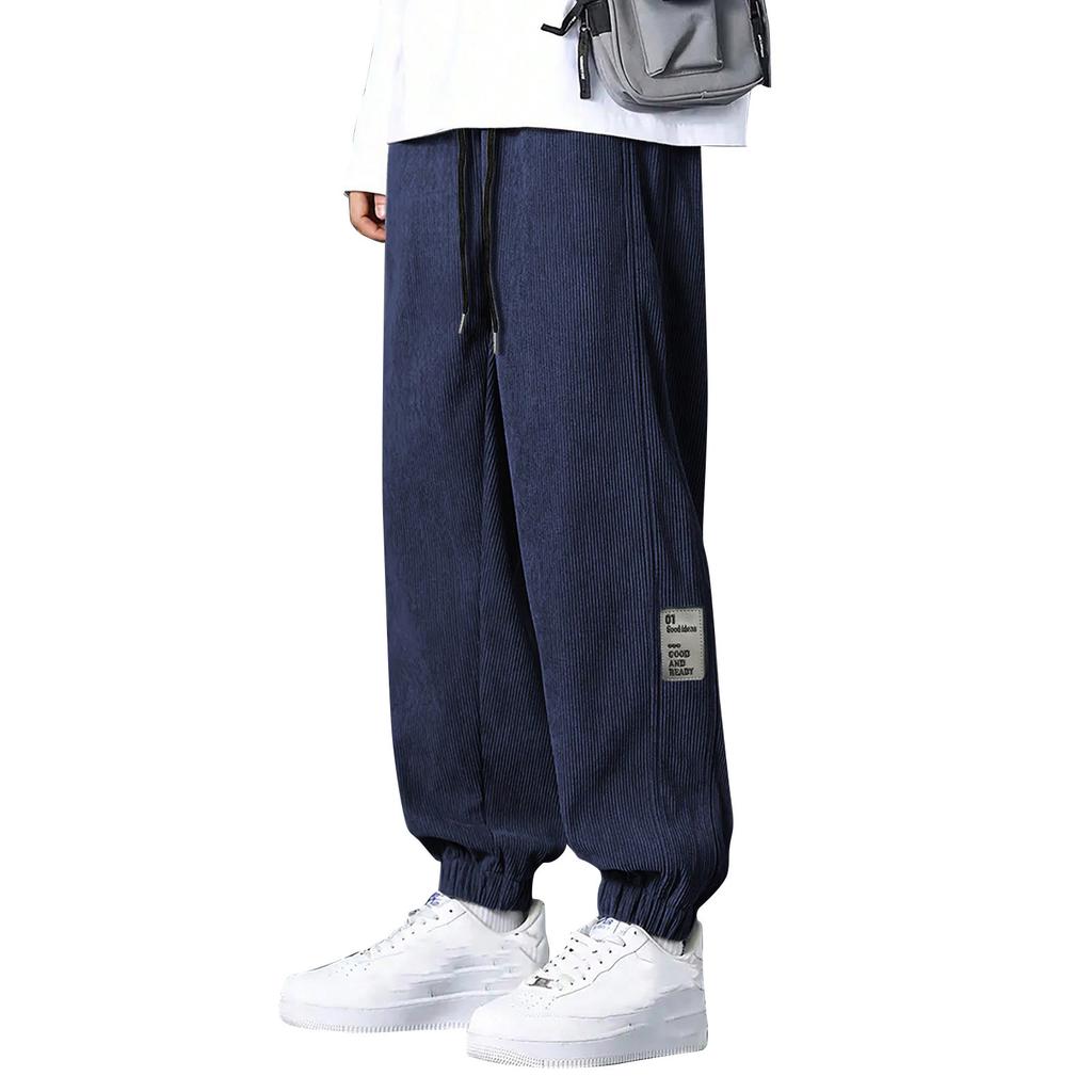 Men's Color Loose-Fitting Sweatpants Men's Casual Fashion Sweatpants