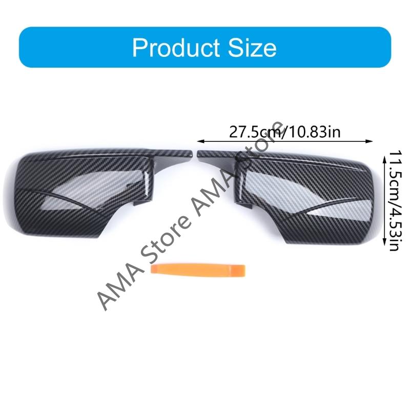X7JF Easy Installation Door Mirror Cover Cap For E46 Sedan 1998-2005 Exterior Mirror Shell Housing Auto Part 51168238376
