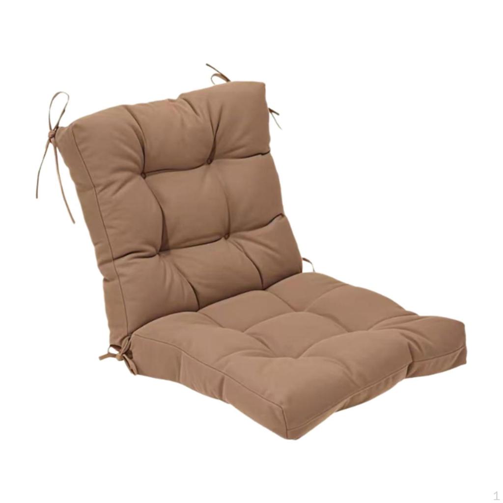 Chair Cushion Pad Lightweight Solid Color High Back Seat Rocking for Kitchen Indoor