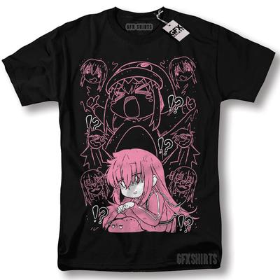 Hitori Gotou Bocchi The Rock Shirt Kawaii Yamada Nijika Ijichi Anime T-Shirt Unisex T-Shirt