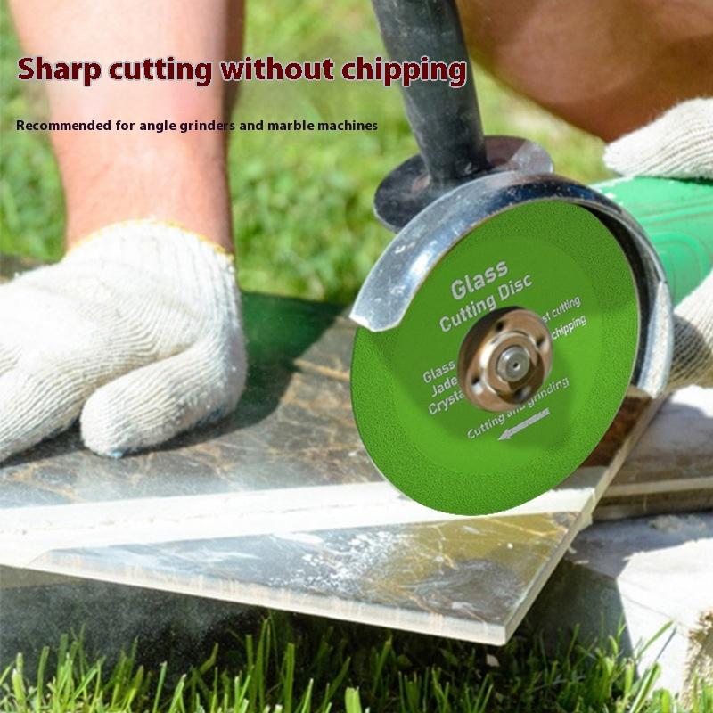 Glass Cutting Disc 100Mm Ultra-Thin Saw Blade Diamond Jade Wine Bottle Ceramic Polish Angle Grinder Machine