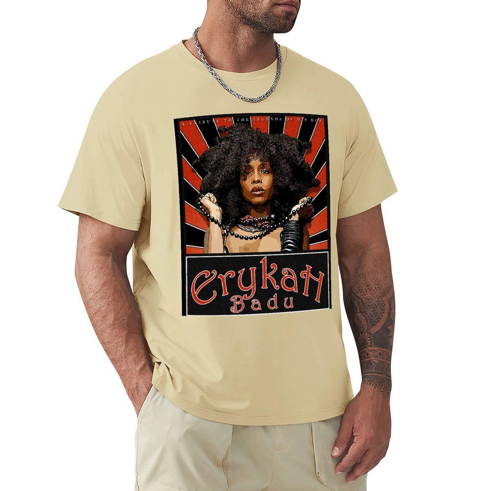 

Футболка Erykah Badu Hair D-3 для мальчиков, белая, простая мужская футболка XXXL