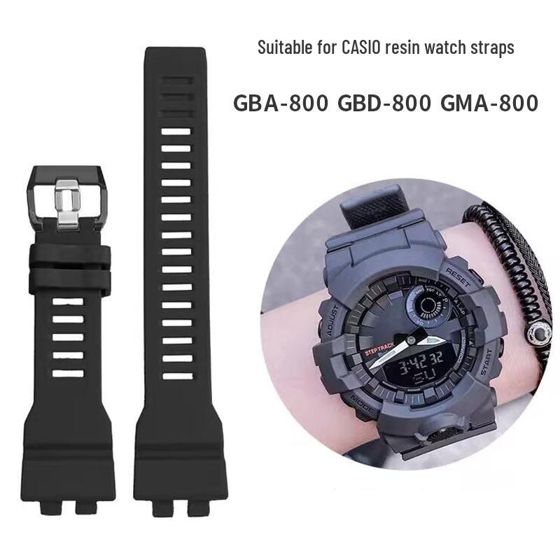 

Доступный: Смоляной ремешок для часов для Casio SHOCK GBA-800/GBD-900 11*27mm чёрный