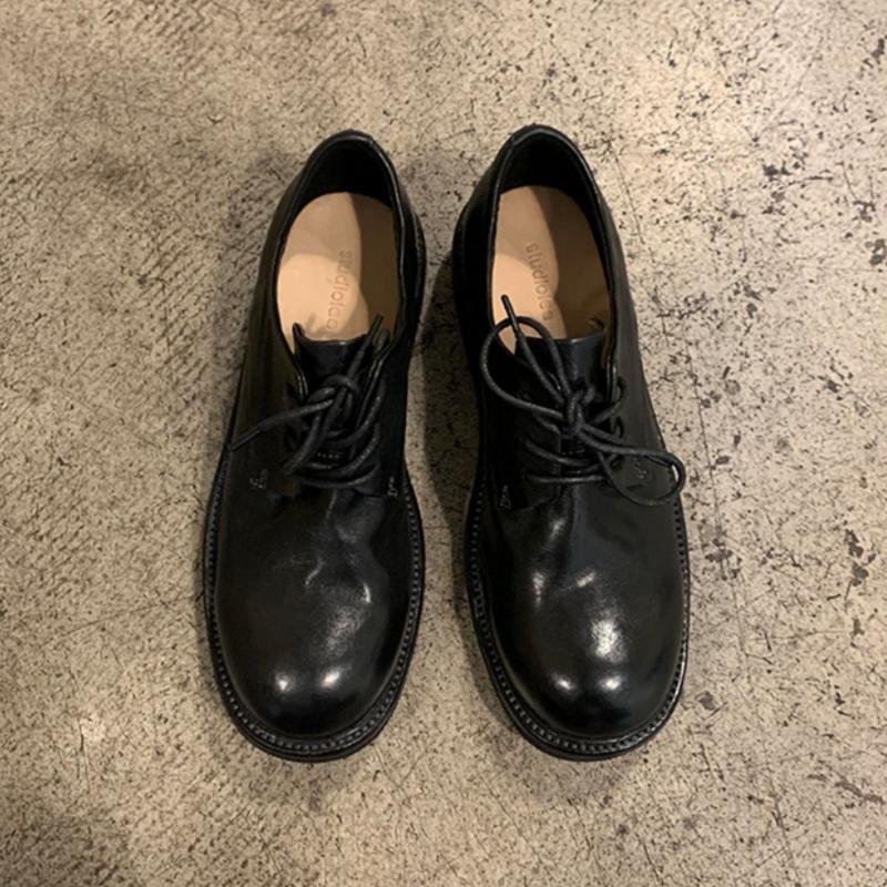 Fashion 2025 Casual Women's Leather Shoes Comfortable Outdoor Walking Travel Solid Color Lace-up Flats Fashion Round Toe Women Shoes