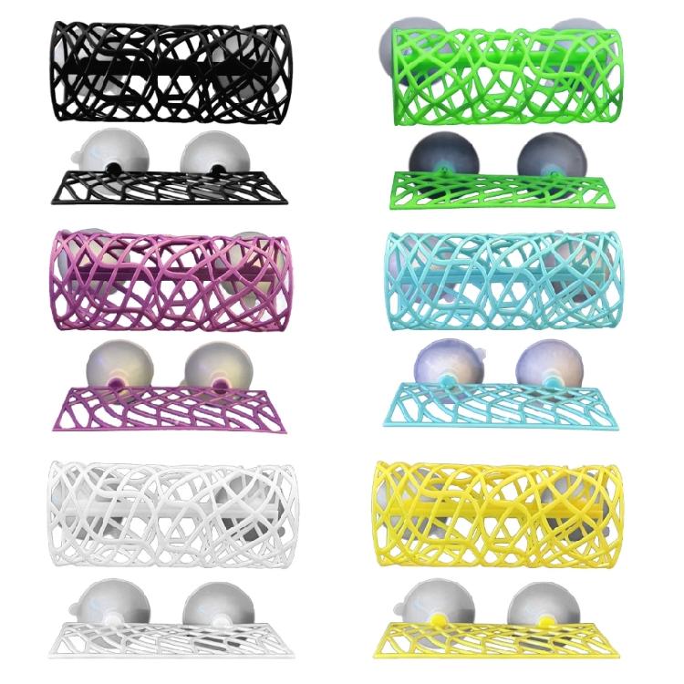 Hollowout Betta Habitat Tube for Fish and Shrimp Hideouts Resting Bed Suction Cup Betta Fish Shelter Safety Place