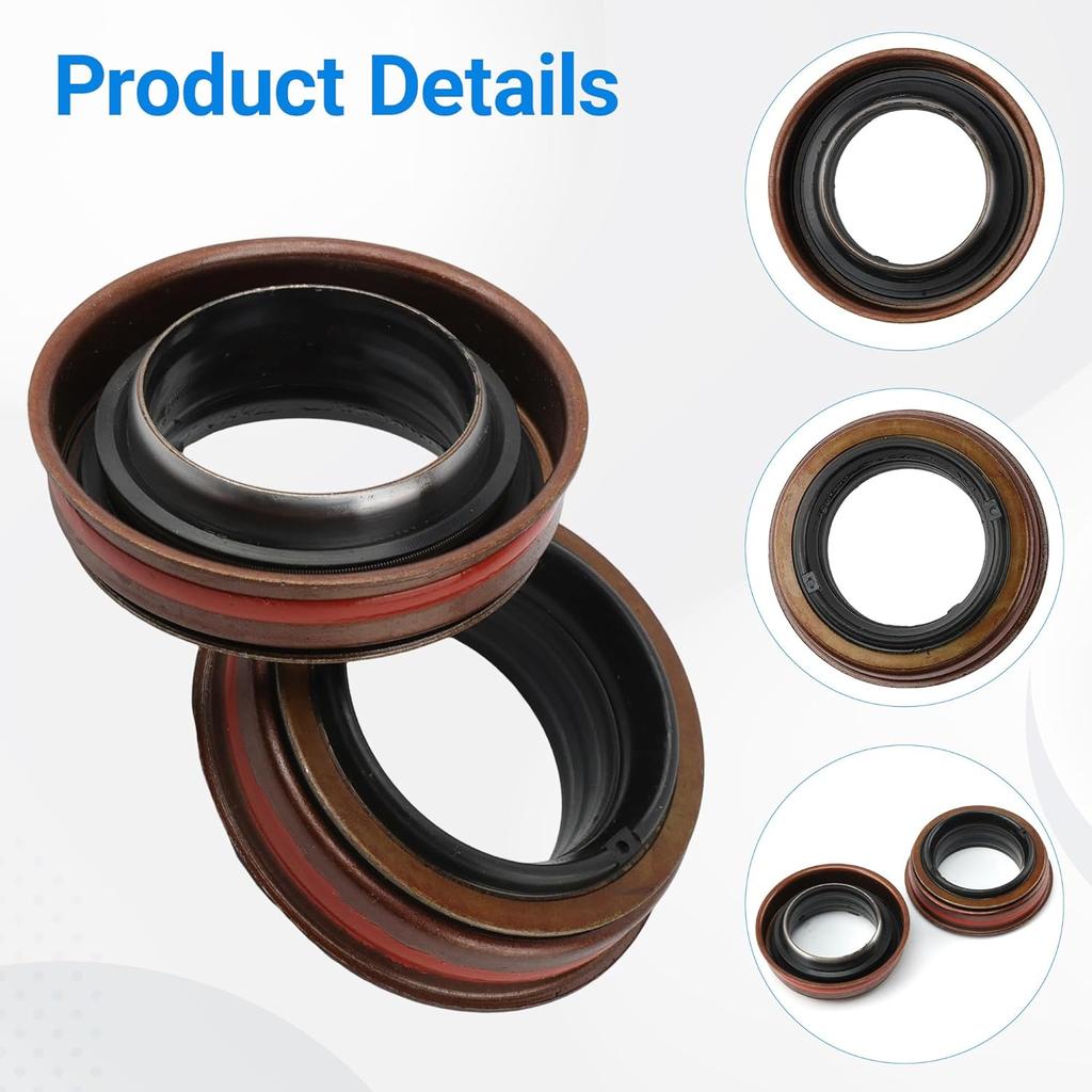 2pcs - 68304271AA Front Drive Axle Shaft Oil Seal Set Drive Axle Shaft Rubicon Dana 44 Dana 30 Differential Carrier Seal 30710863 for Jeep 2007-2017