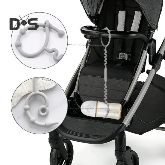 

Силиконовая цепочка для соски, успокаивающая, безопасная, удобная, пищевая, без BPA, без запаха, цепочка для соски для младенцев светло-синий