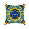 Bohemian Printed Peach Skin Velvet Pillow Cover Colorful Geometric Abstract Ethnic Style Pillow Cover