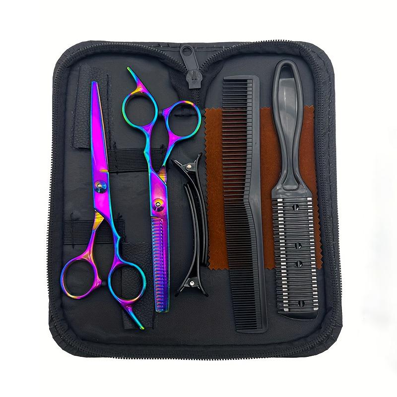 Wingsbro 6.7 Inches Hair Cutting Scissors/Thinning Shears Set Hairdressing Salon for Barber Tools