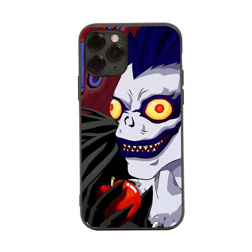 

Чехол для iPhone 16 15 Plus 14 13 12 11 Pro 8 7 6S 6 SE 5S X XR XS Max Realme C30 C33 C31 9I Black Sofe Cover WI45 Death Note Huawei Y7 Prime 2019 олений