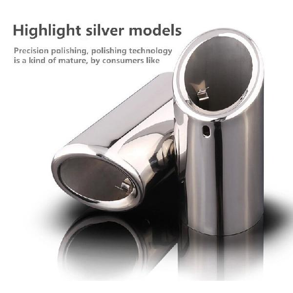 Car Styling Titanium Black Car Exhaust Muffler Tail Stainless Steel Pipe Tip For BMW F10 F11 F18 520i 523i 525i 528i