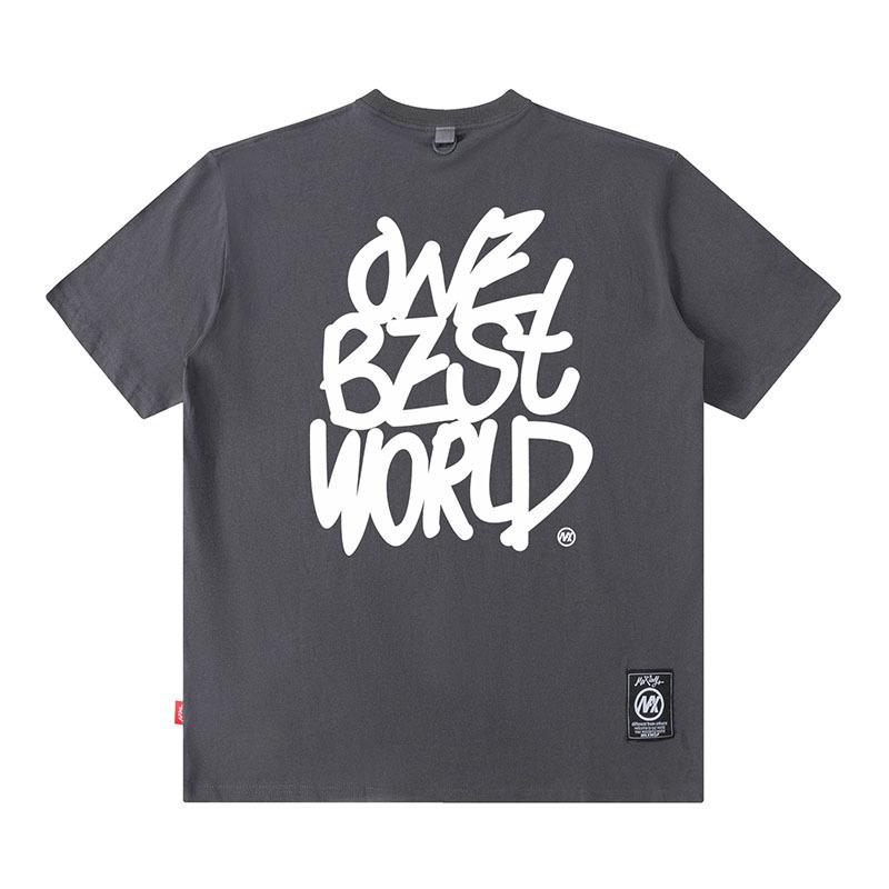 European And American Smiley Face Printing Street Tide Brand Casual Loose Cotton Short-Sleeved T-Shirt Men'S And Women'S High Street