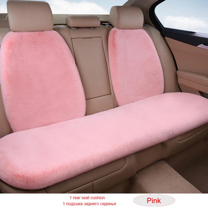 Thickening Plush Car Seat Cover Winter Keep Warm Artificial Rabbit Hair Auto Cushion Cloak Car Seat Mat Protect For Lada KIA etc