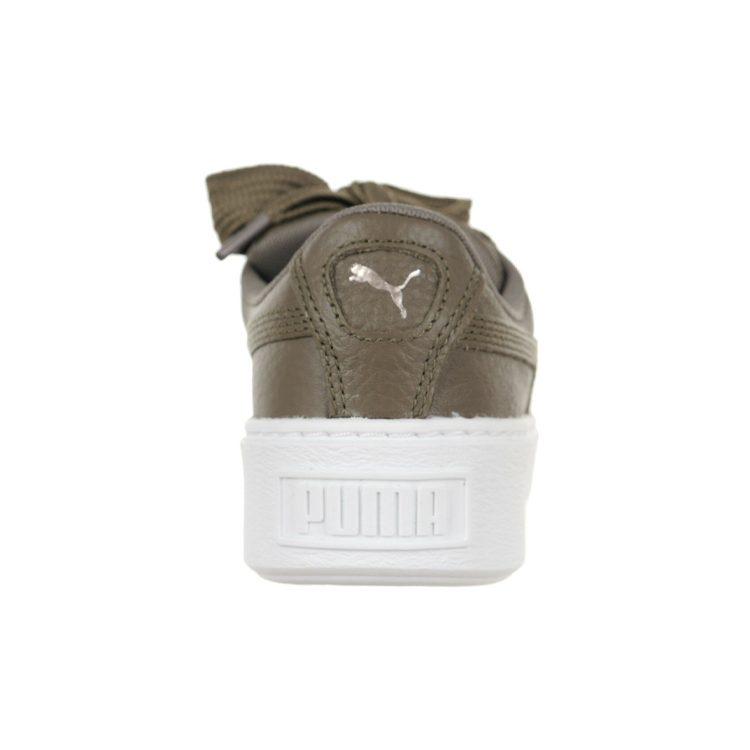 Puma Platform Kiss Leisure Board Shoes Green Women's 366460-01
