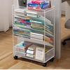 Movable Wrought Iron Floor Storage Shelf