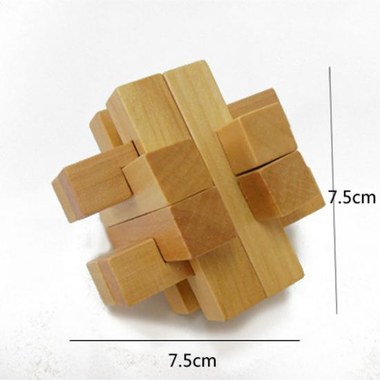Wooden Disassembly Puzzle: Kongming & Luban Locks for Adult & Child Intelligence Development