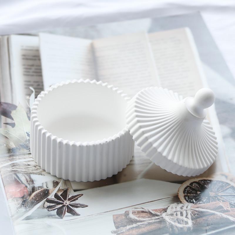 Meimuer DIY Aromatherapy Plaster Candle Mold & Epoxy Resin Jewelry Box Silicone Mold
