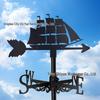 Weather Vane Ornament: Outdoor Wrought Iron Spray-Painted Roof Decoration Metal Craft