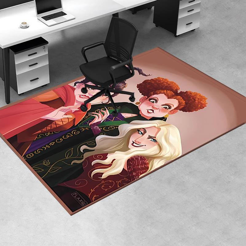 Office Rug Hocus Pocus, Sanderson Sisters theme 3D Printed Anti-Slip Rug-Machine Washable for Living Room