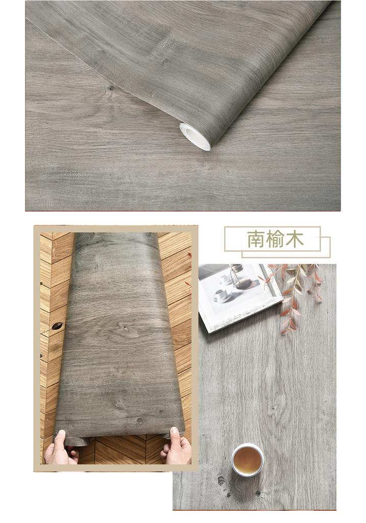 Black Thicken Contact Paper Wood Peel and Stick Wall Sticker Vinyl Waterproof Self Adhesive Wallpaper Removable for Wall In Roll