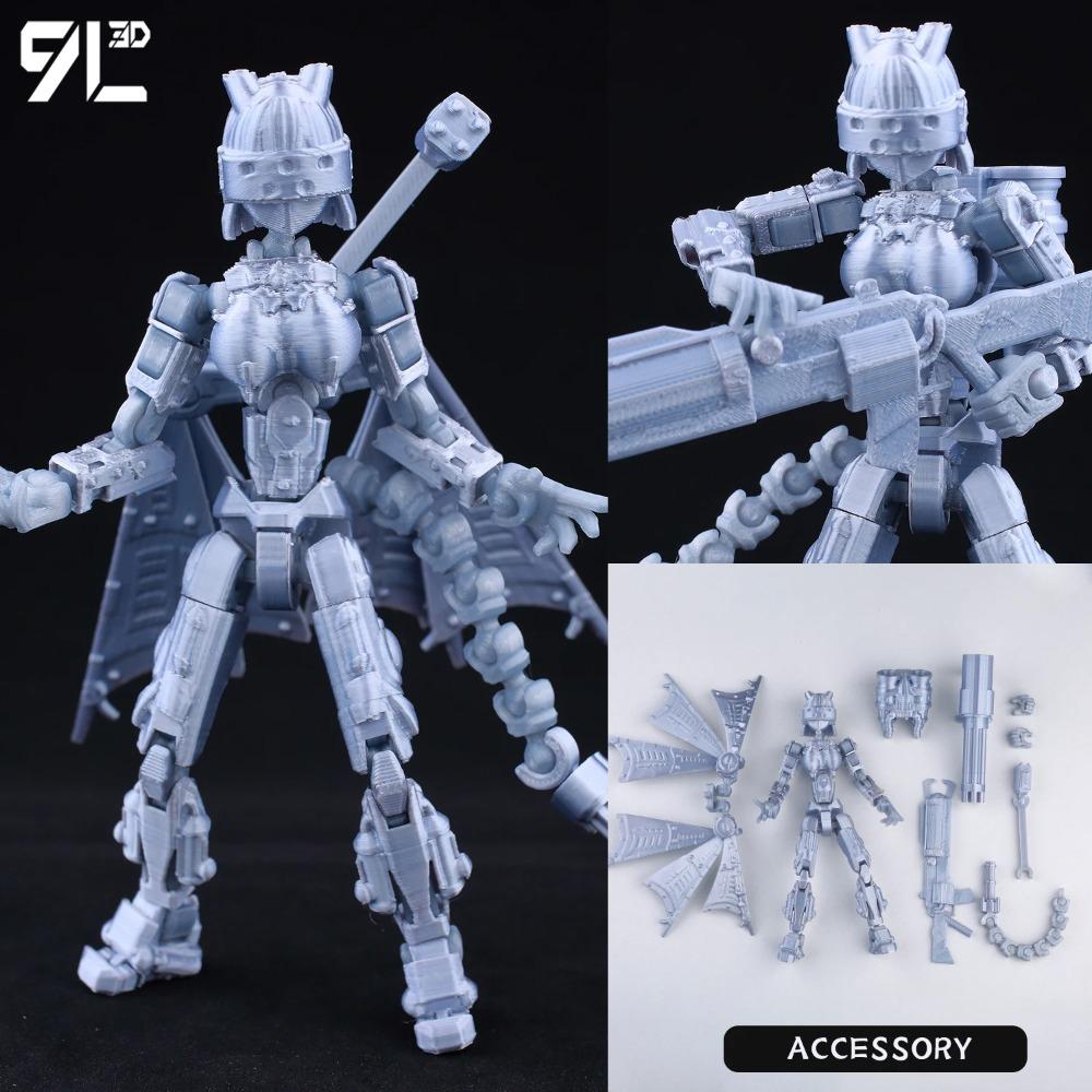 (Assembly Completed) T13 Action Figure Set,Dummy 13 Robot Action Figure, Lucky 13 Collectible Action Figure Articulated