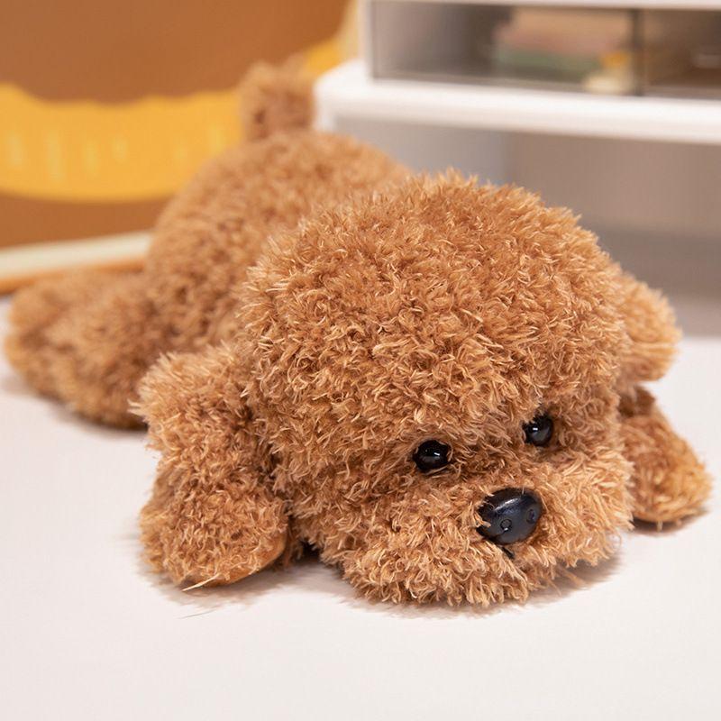 Simulation Cute Teddy Dog Plush Toy Soft Fluffy Stuffed Animal Puppy Doll Kawaii Pillow For Adults Birthday Gift Home Decoration