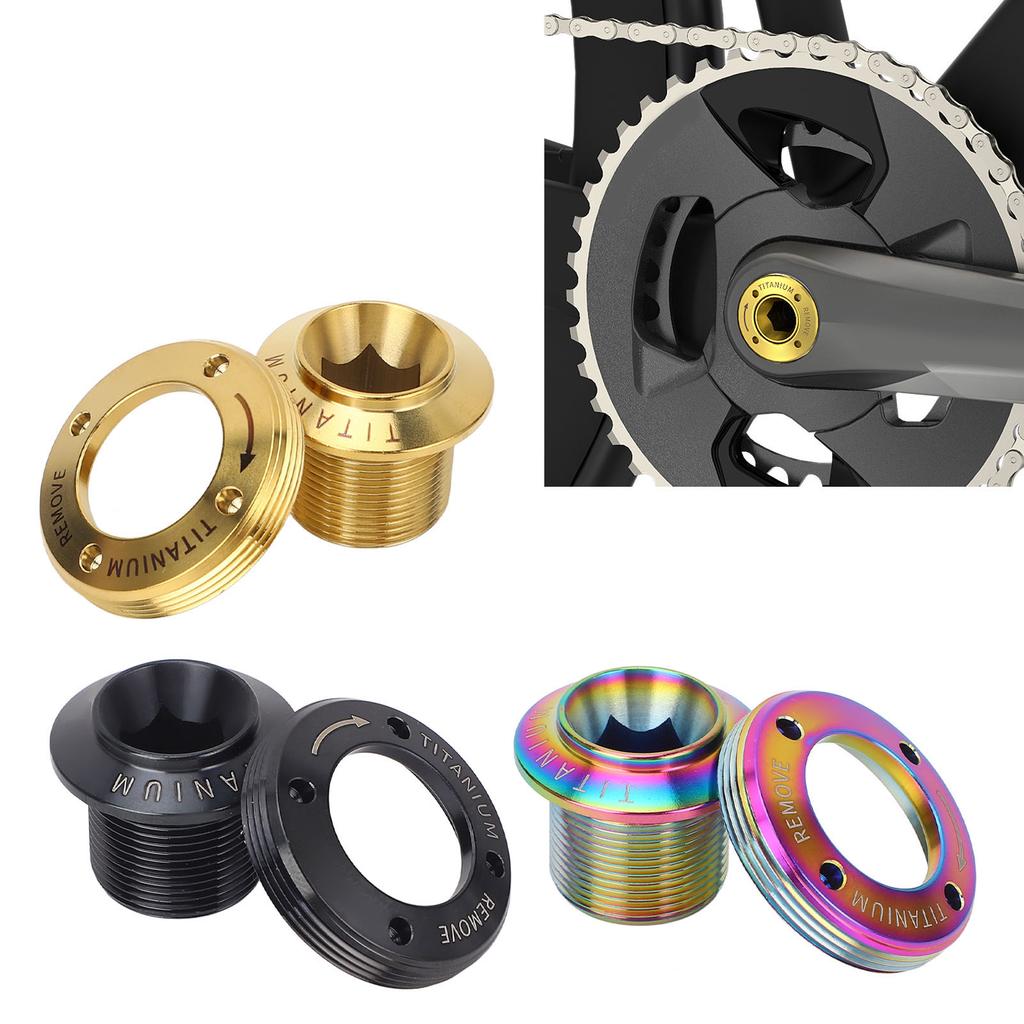 Crank Arm Screw Ti Alloy Lightweight Fine Processing Minimalist Bike Crank Cover Screw for Repairing