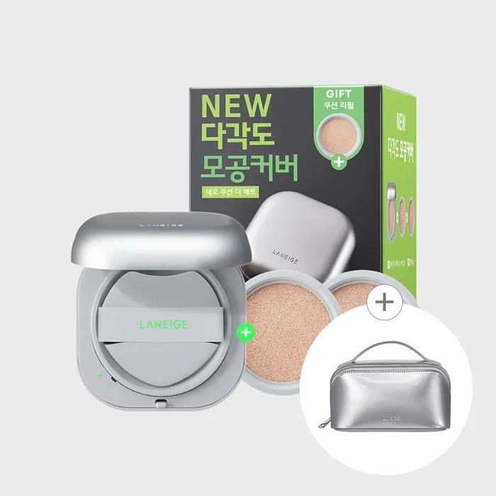 Новый Laneige Neo Cushion The Matte Двойной набор (Основной продукт 15 г + Рефилл 15 г + Дополнительный подарок 15 г) 17W Warm Ivory