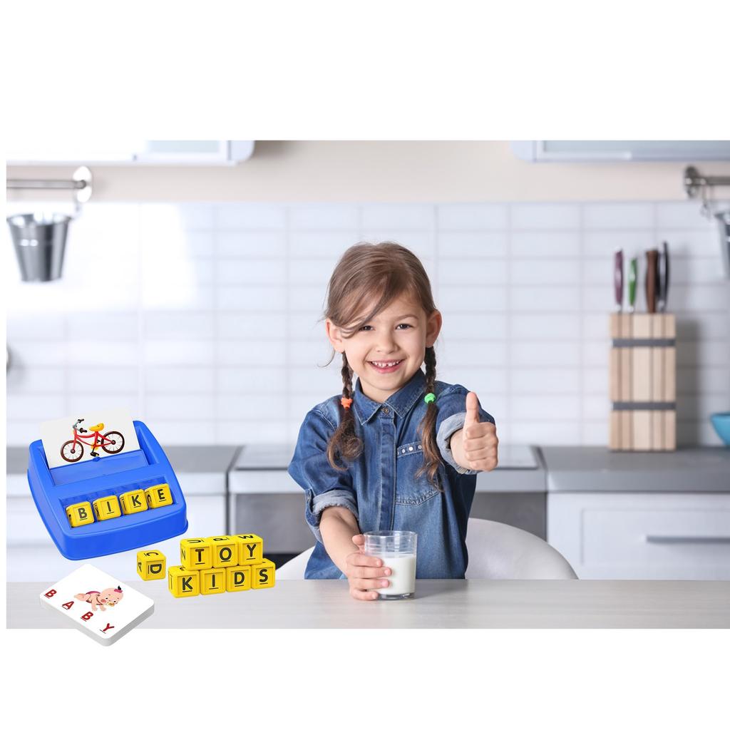 Lernkarten zum Zuordnen von Lernwörtern Alphabet & Mathe Brettspiele Spielzeug für Kleinkinder & Kinder ABC Pädagogisch Lernend STEM Homeschool Kindergarten Vorschule