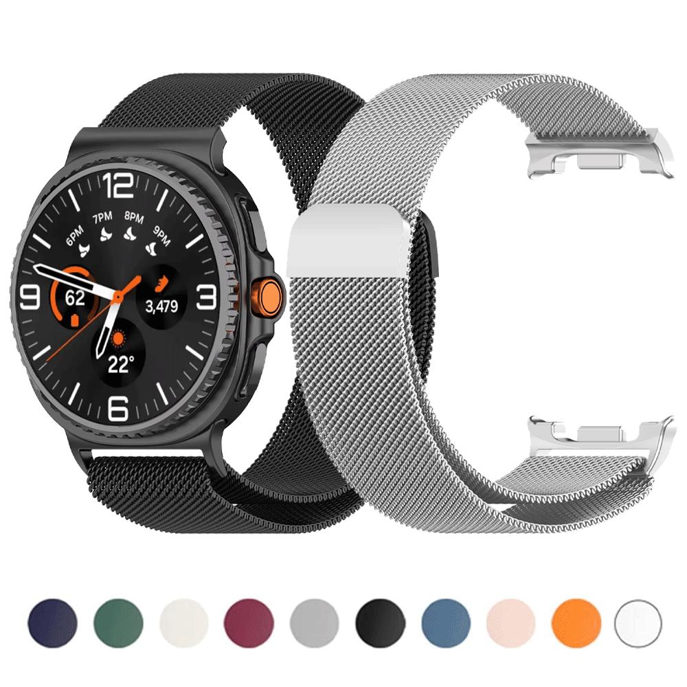 Magnetic Metal Strap for Samsung Galaxy Watch 8 40MM 44MM Watch 8 Classic Watch Stainless Replacement Watchband Bracelet