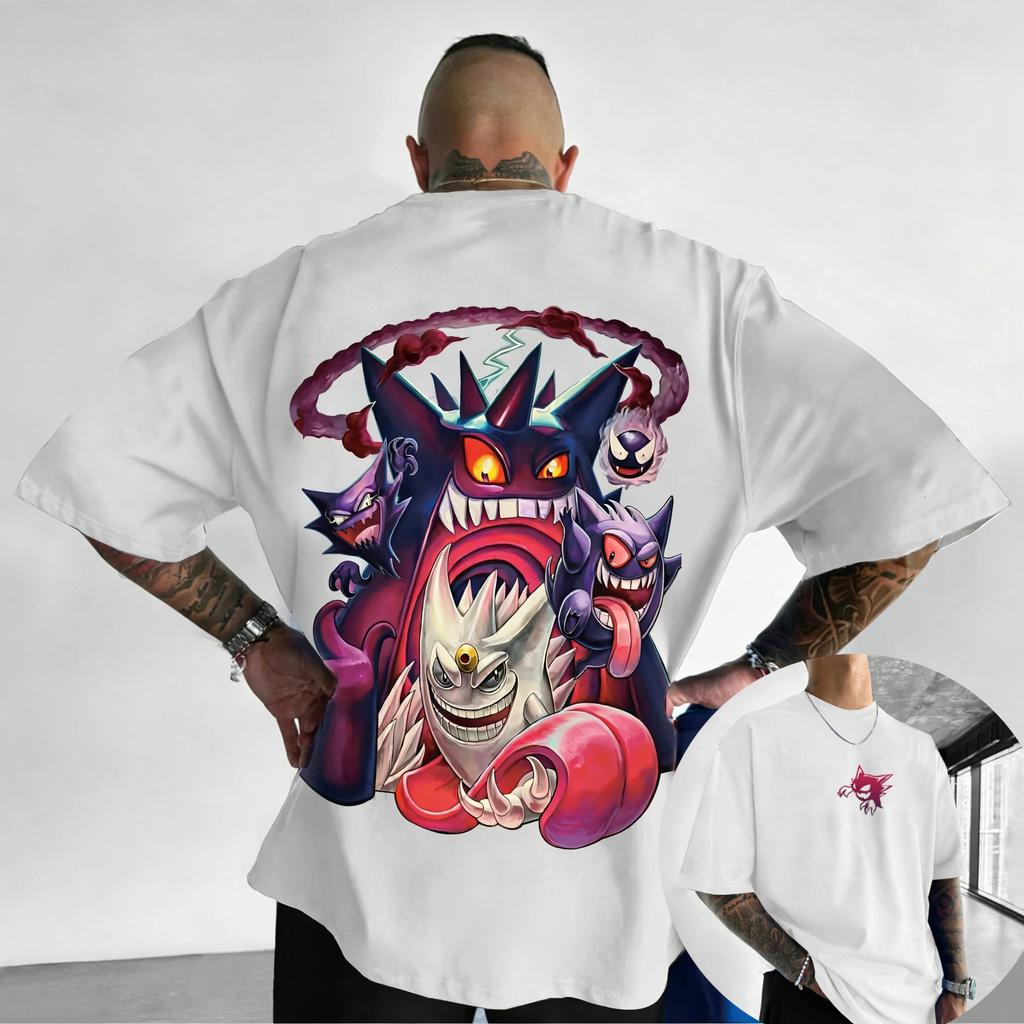 Abbigliamento Periferico Anime Pokémon Maglietta Classica a Fumetti Manica Corta Girocollo Estate 2026 Uomo Donna Coppie Abbigliamento Sportivo