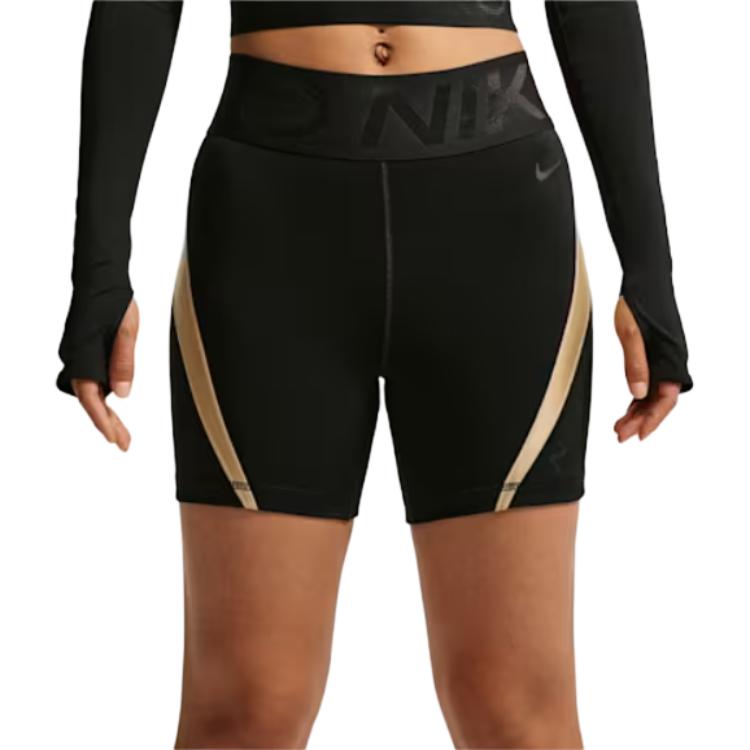 Nike Pro Sculpt Quick-Dry High-Waist Logo Sports Shorts Women shorts IM9962-011