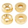 Musiclily Pro 14mm Steel Neck Joint Bushings and Screws for Electric Guitars/Basses, Nickel (Set of 4)