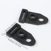 10PC High Quality Double Hole Black Mountaineering Accessory Tent Foot Clip Windline Buckle Tent Clip Outdoor Camping Travelling