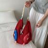 Fish Hollow Out Woven Bag Magnetic Buckle Tassels Beach Handbag Cotton Crochet Shoulder Bag  Beach
