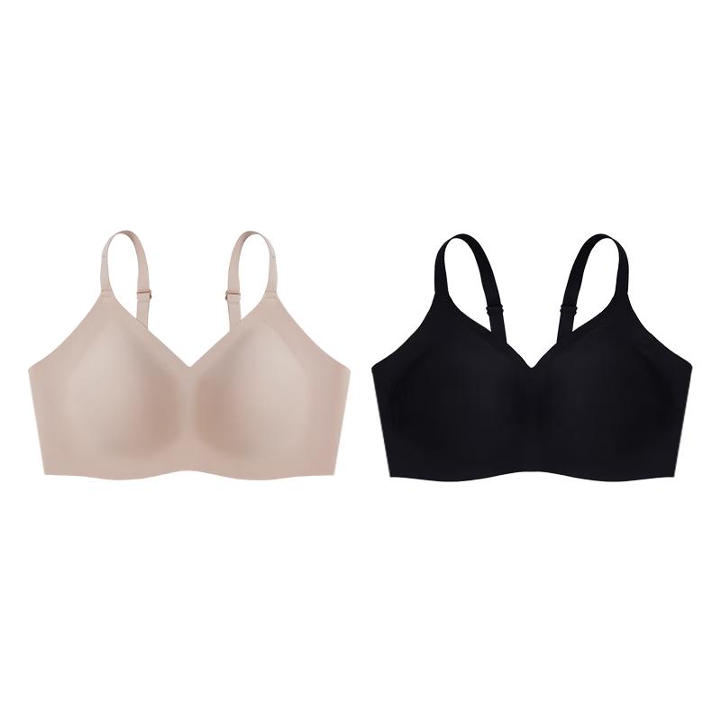 One s Member Women s Seamless Push-up Wireless Bra L-XL