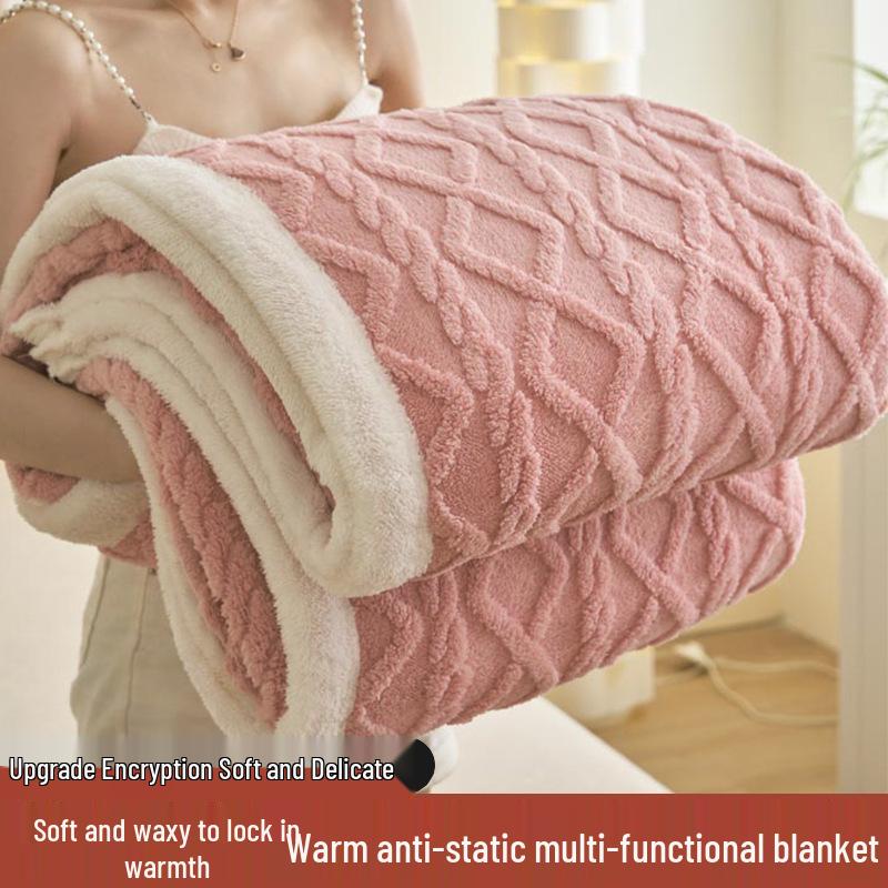 Autumn & Winter Taff Velvet Coral Fleece Blanket for Sofa or Office