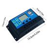 Solar Charge and Discharge Controller LCD Display Dual USB Automatic Solar Panel Charger Regulator 5V-24V Voltage Regulator
