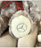 [USED] Not for Sale Novelty Mercedes-Benz Plush Teddy Bear Christmas