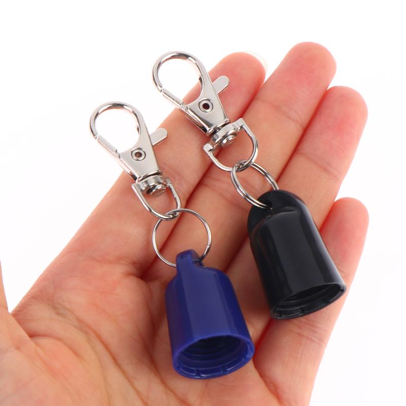 1Pcs Lightweight Multiple Color Keychain Holder Lip Balm Caps Universal Lip Balm Holder Daily Carry