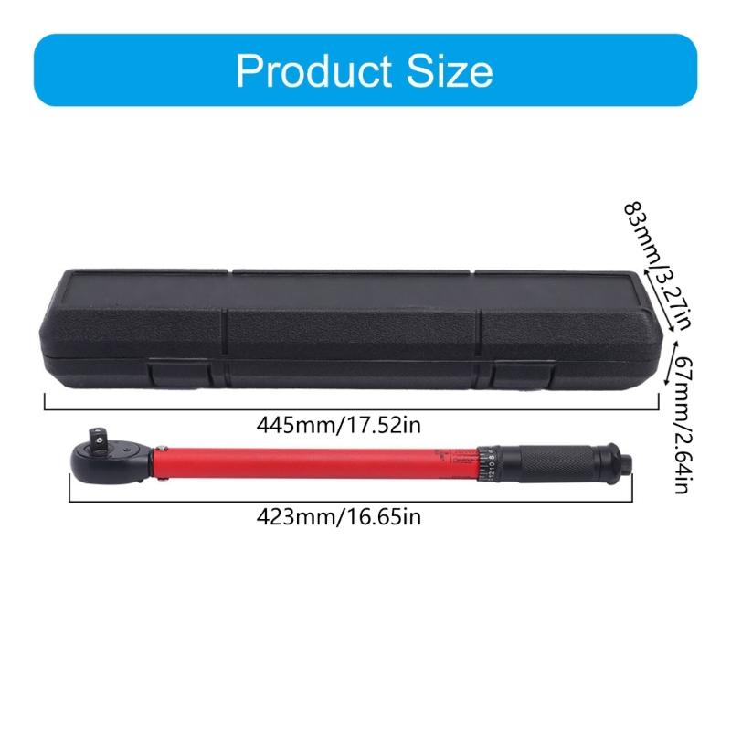 High Carbon Steel Electroplated Torque Wrench Hand Tool for Precise Automotive Mechanical Repair Easy Use In Tight Space