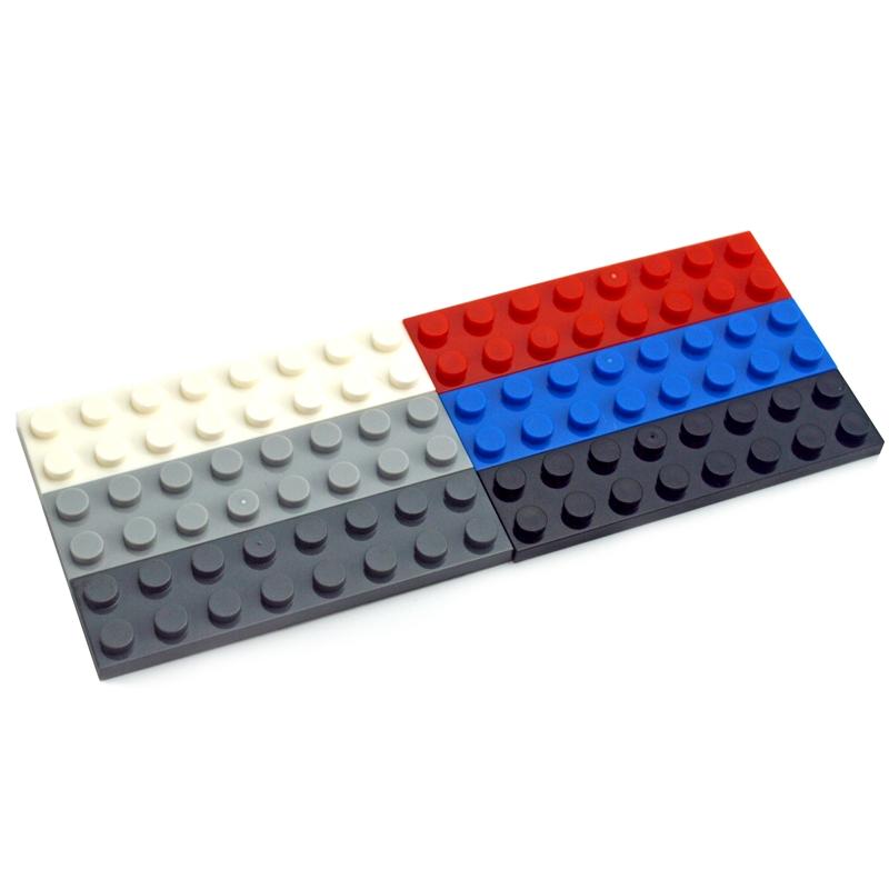 DIY Building Blocks Thin Figures Bricks 2x6 2x8 2x10 Dots Colorful Educational Creative Size Compatible all brand Toys for Kids