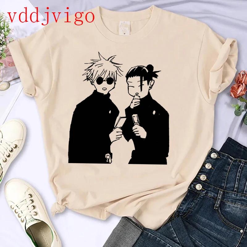 Streetwear Tshirt Japanese Anime Tshirt Jujutsu Kaisen Gojo Satoru Yuji Itadori Unisexga T Shirt Top Tees Clothes Y2k 90s