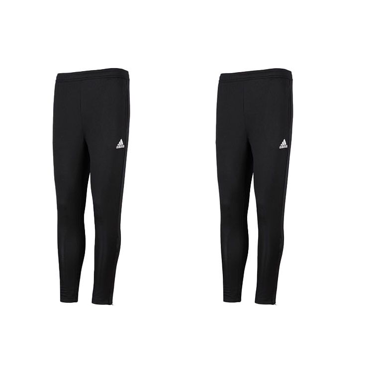 Adidas Solid Color Zippered Leg Casual Sweatpants Men Bottoms Black HC0332