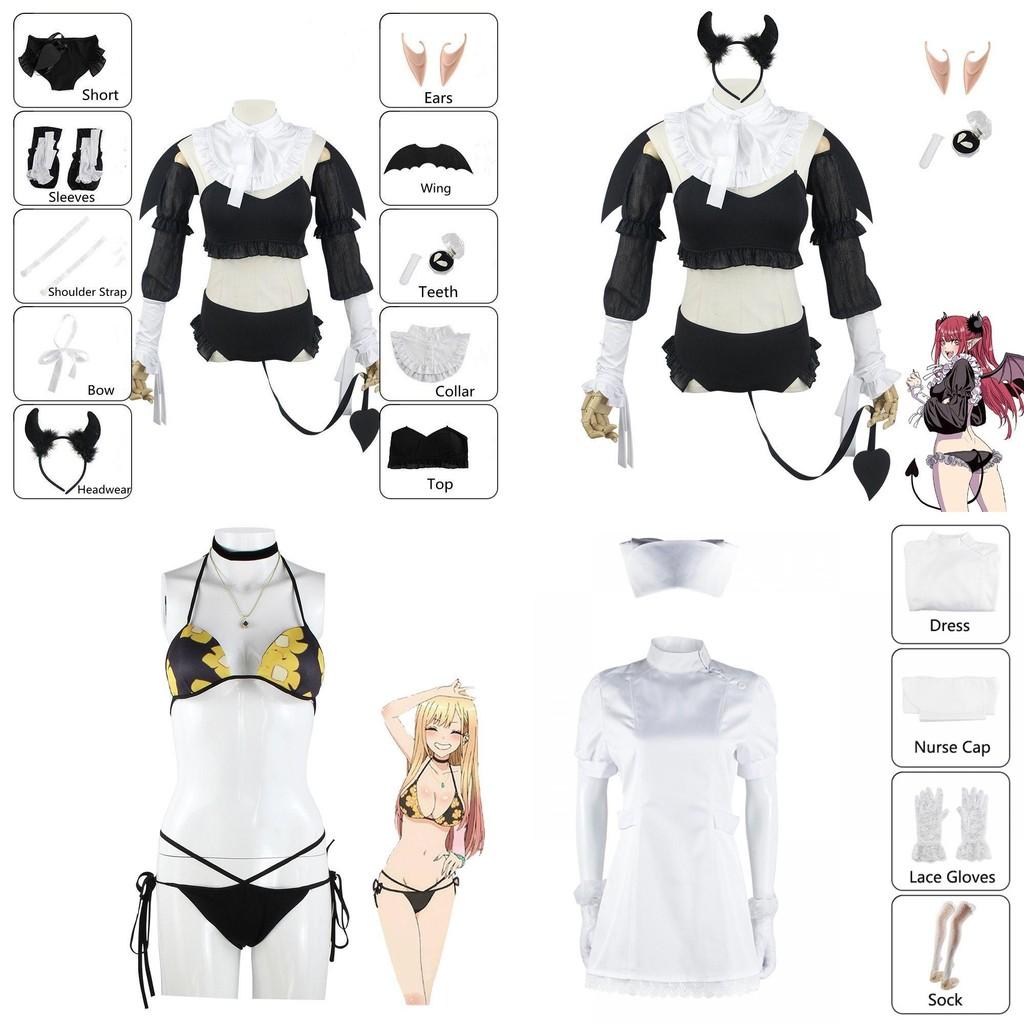 Stunning My Dress-up Darling Marin Swimsuit Nurse Outfit For Cosplay Halloween More Buy Now!