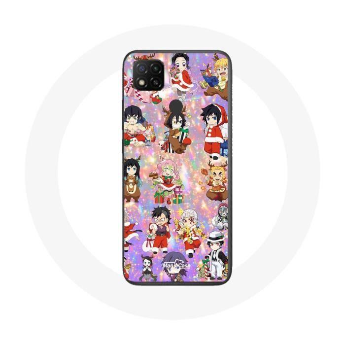Case for Xiaomi Redmi 9C Demon Slayer Merry Christmas Displays Christmas Gift