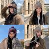 Winter Blend Knit Hat With Ear Cover For Women Stylish Casual And Warm Fashion Accessory