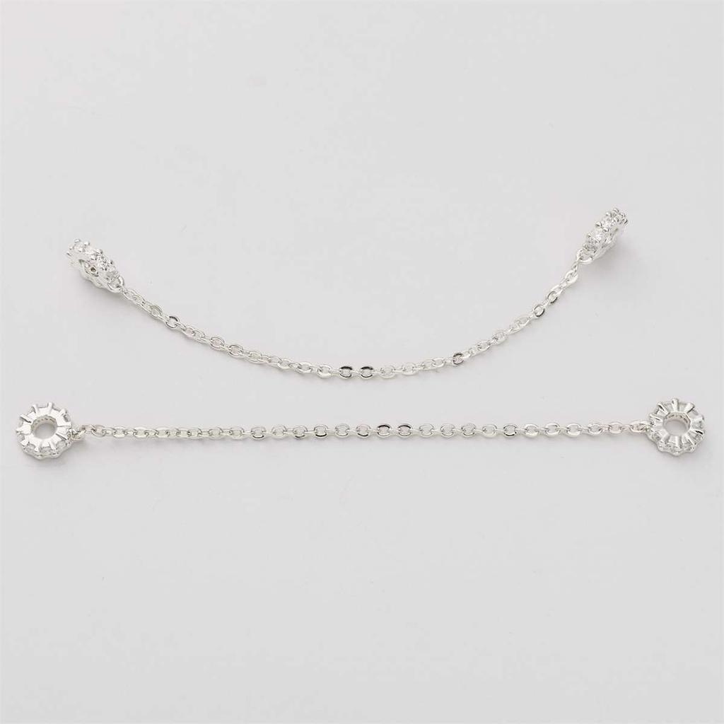 1pc 8-9cm Bracelet Safety Chain High Color Retention Gold Plating Safety Chain Tassel Pendant Chain Accessories DIY Handmade